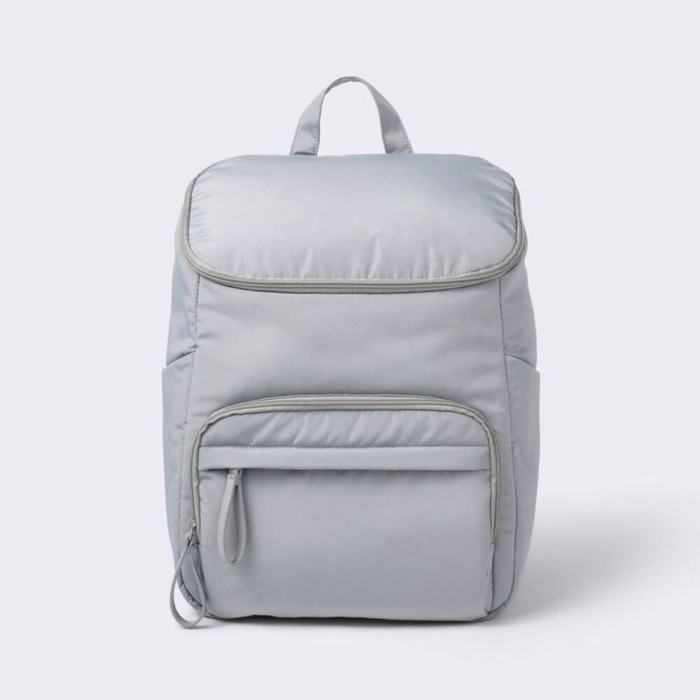 Open-Top Diaper Backpack - Gray - Cloud Island
